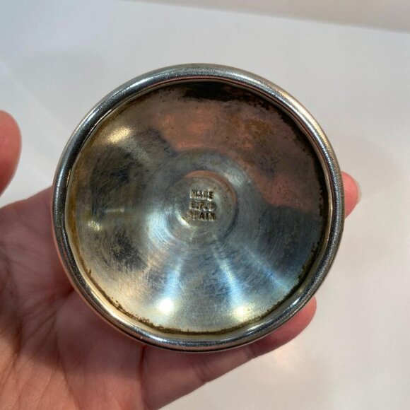 Pair of Silverplate Wine Goblets Made in Spain ~ Vintage - Picture 6 of 6